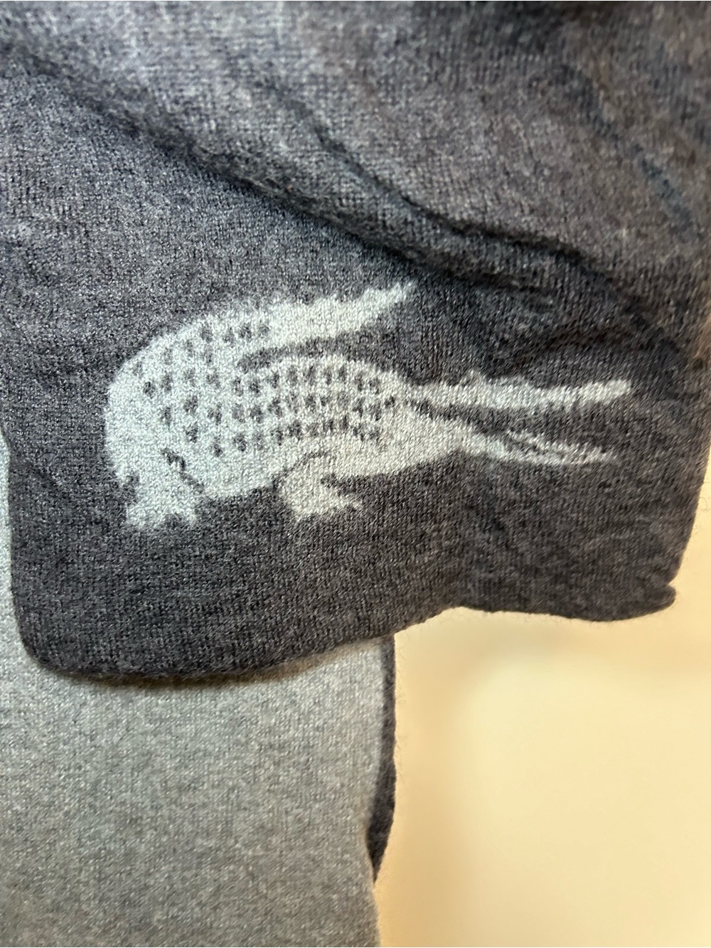 Vintage Lacoste 100% wool reversible scarf - Picture 3 of 8